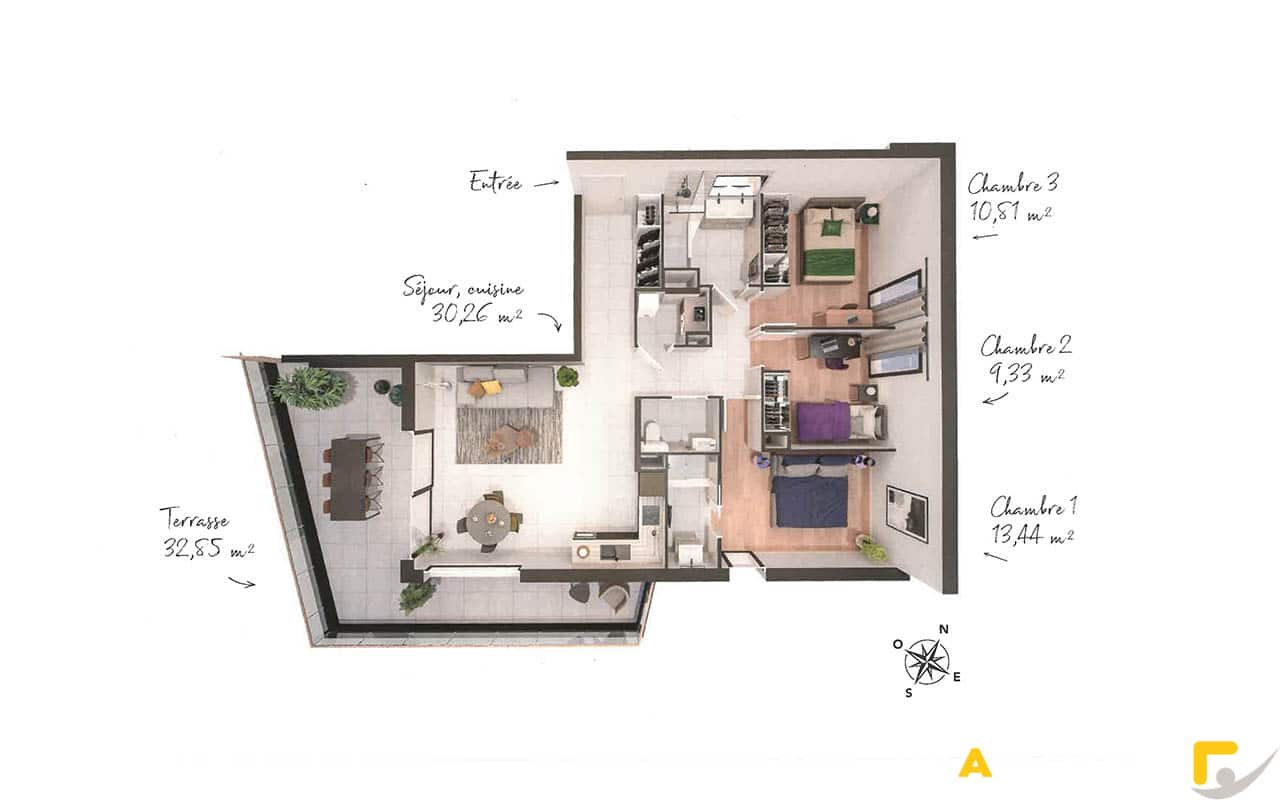 L'appartement 4 pièces 89,31 m2 - Annecy-le-Vieux