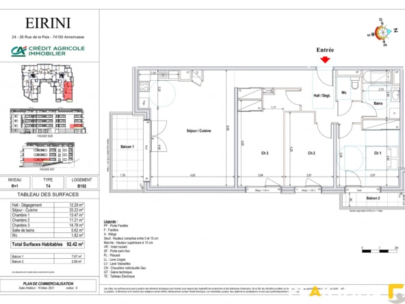 Appartement T4 Neuf 80.76m2 - 74100 Annemasse