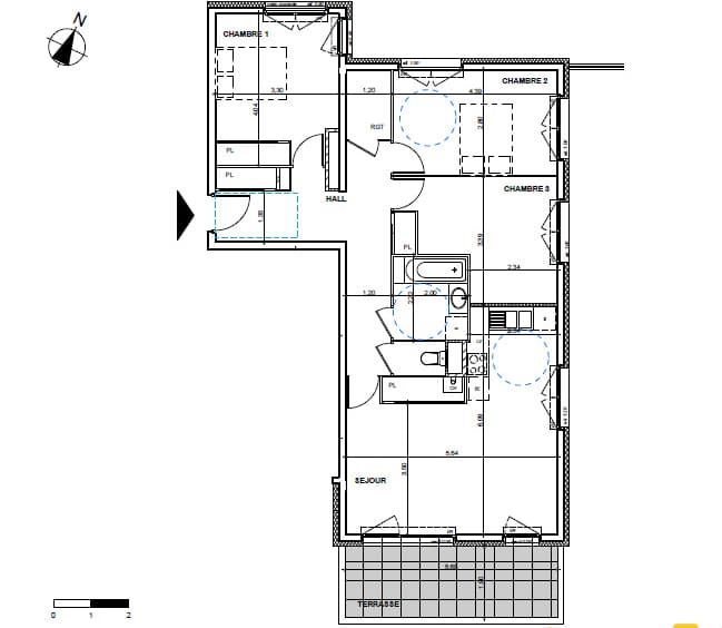 Appartement T4 -87,31m2 - 74350 Cruseilles