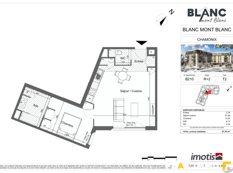 Appartement neuf 51,34 m2 - Chamonix-Mont-Blanc