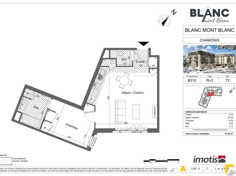 Appartement neuf 51,34 m2 - Chamonix-Mont-Blanc