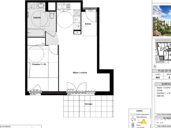 Appartement T2 -49.83m2 - 74100 Annemasse