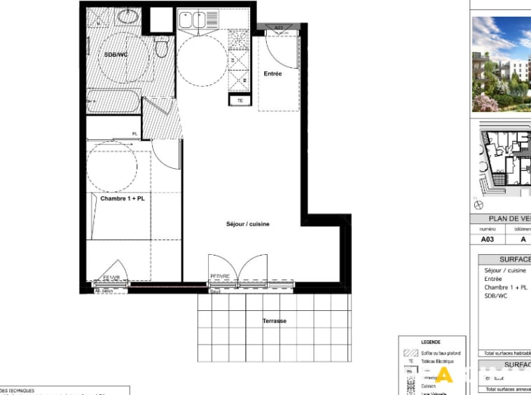 Appartement T2 -49.83m2 - 74100 Annemasse