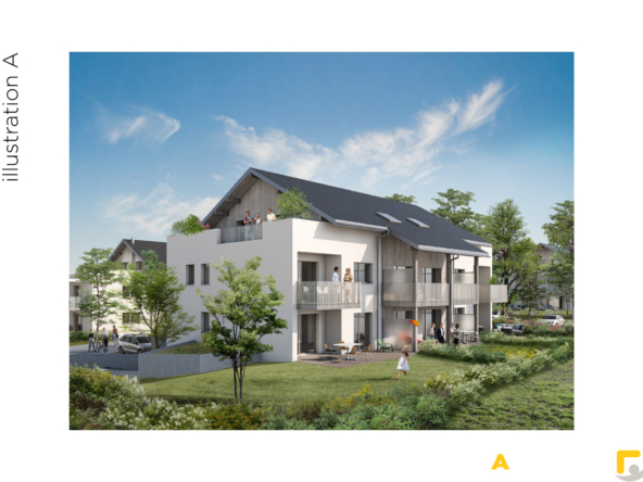 Appartement T3 avec balcon - 66.60 m2 - Sales