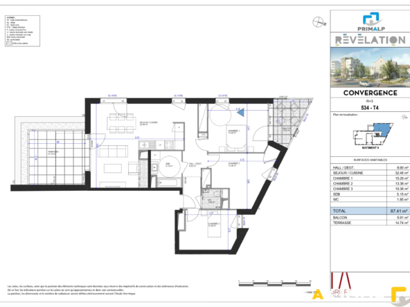 CONVERGENCE - T4 87.41M2 - ANNECY