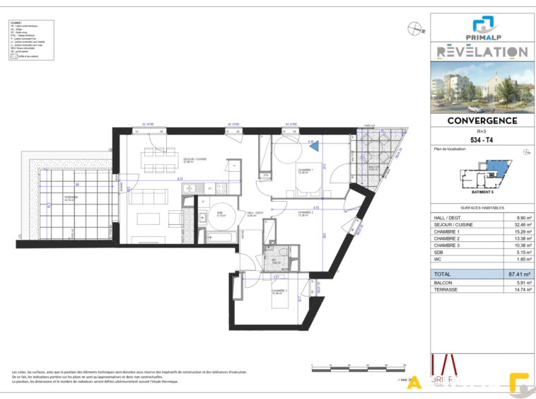 CONVERGENCE - T4 87.41M2 - ANNECY