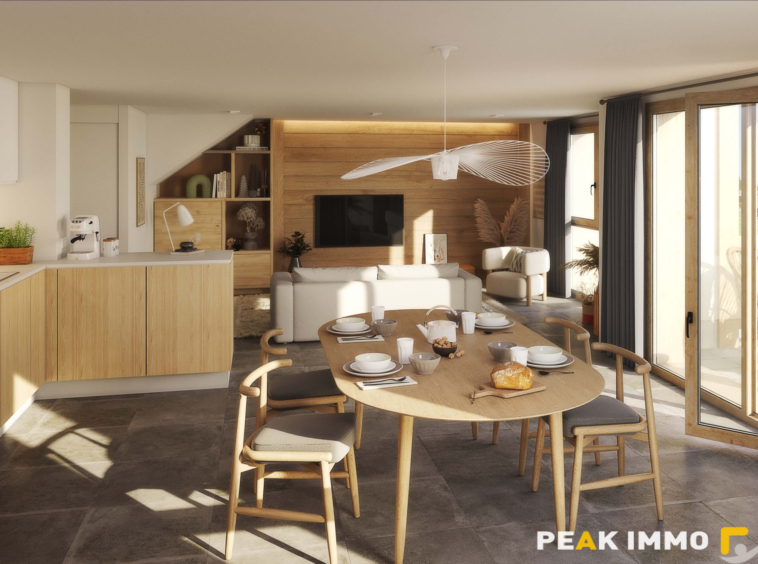 Appartement T3 neuf - 64.44 m2 avec balcon - Les Ecrins de S