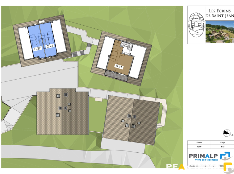 Appartement T2 neuf - 56.20 m2 - Les Ecrins de Saint-Jean