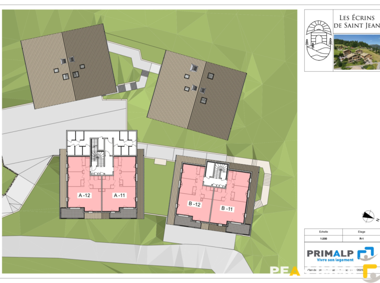 Appartement T2 neuf - 46.41 m2 - Les Ecrins de Saint-Jean