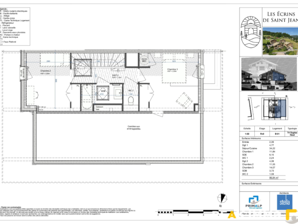 Appartement neuf en duplex - 96.94 m2 - Les Ecrins de Saint-