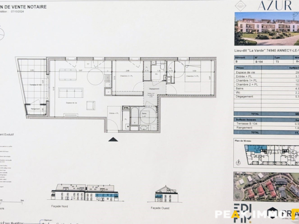 Appartement 3 pièces 68 m2 - Annecy