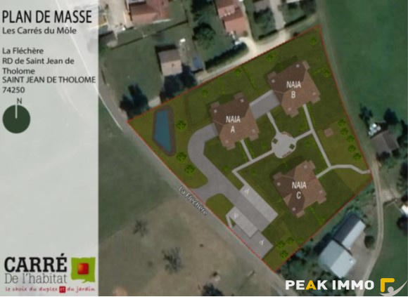 St Jean de Tholome NEUF Logement T4 comme une maison