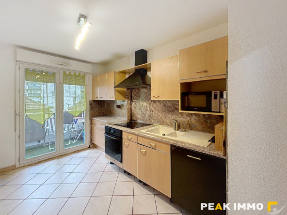 ANNEMASSE   T3 meublé avec balcon et garage double en centre