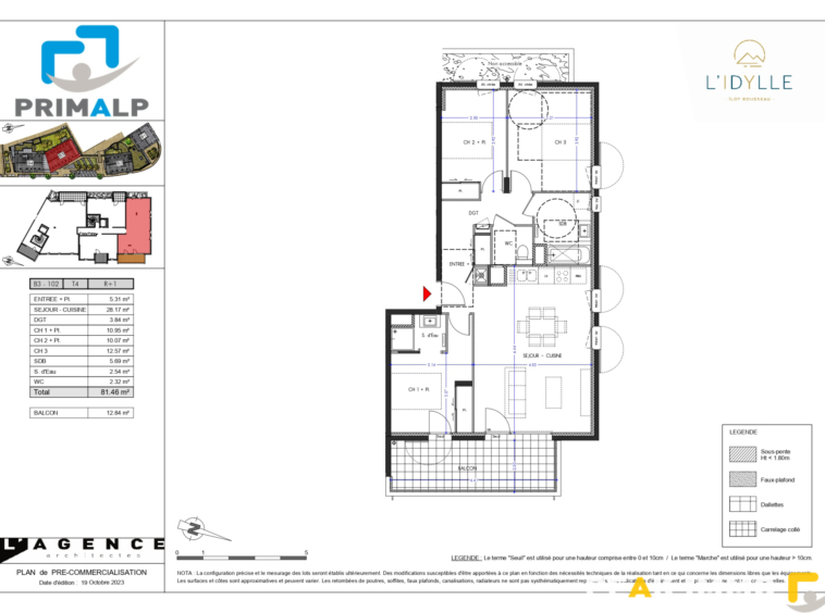 Appartement T4 - 81.46 m2 - L'Idylle à THONES