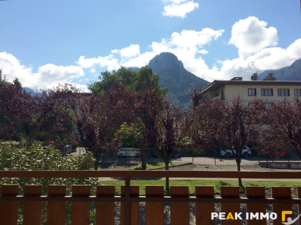 Studio 28,93 m2   Balcon sud   Vendu loué   Vue montagnes