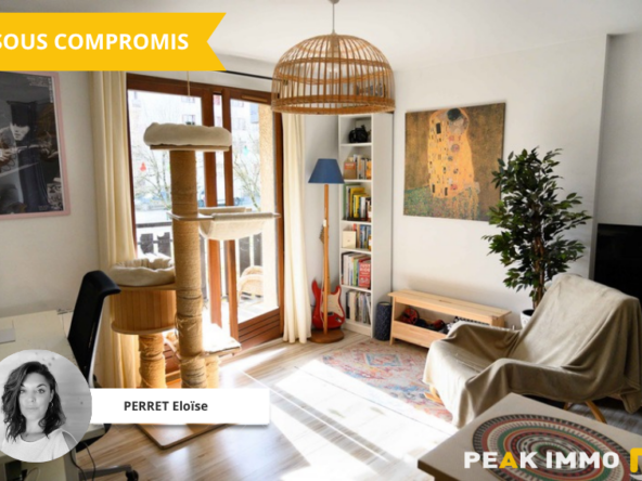 Studio 28,93 m2   Balcon sud   Vendu loué   Vue montagnes