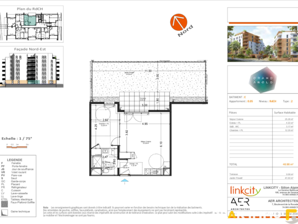 Appartement - 2 pièces - SEYNOD
