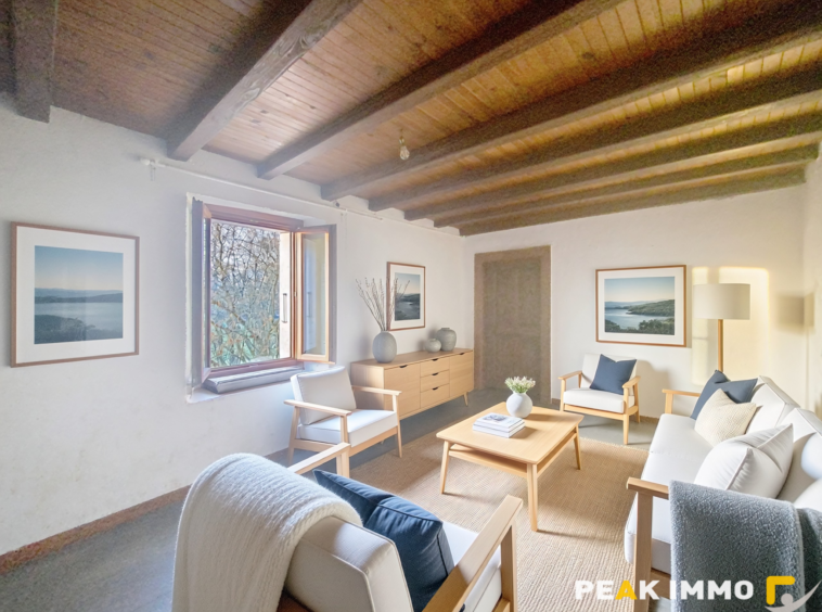 Maison mitoyenne de 46.06m2 avec jardin à rénover   Peillonn