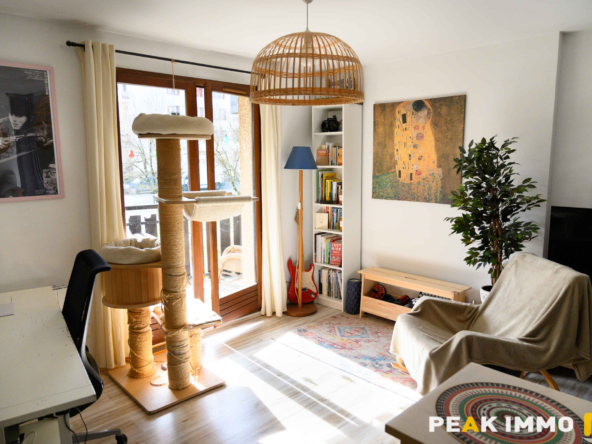 Studio 28,93 m2   Balcon sud   Vendu loué   Vue montagnes