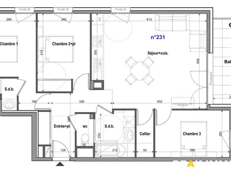 Neuf - T4 - 82.20 m2 - parking et garage - FAVERGES Centre