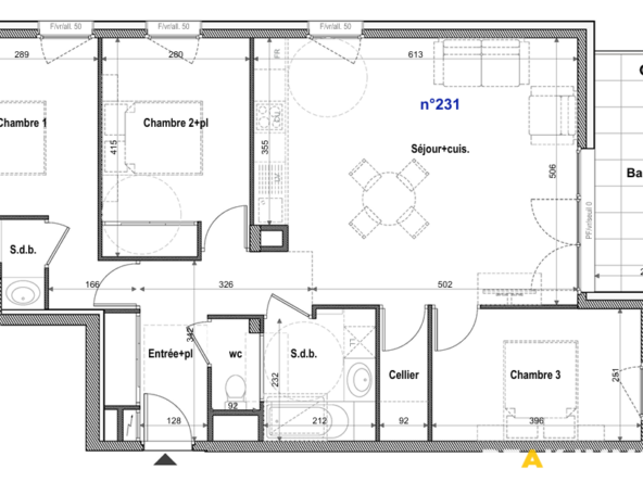 Neuf - T4 - 82.20 m2 - parking et garage - FAVERGES Centre
