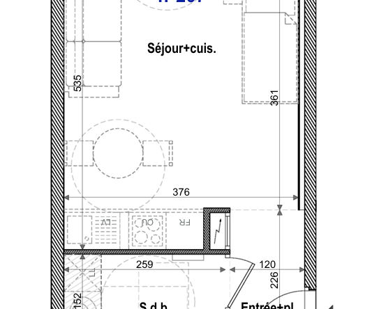Neuf - Studio 26 m2 - place de parking- FAVERGES Centre
