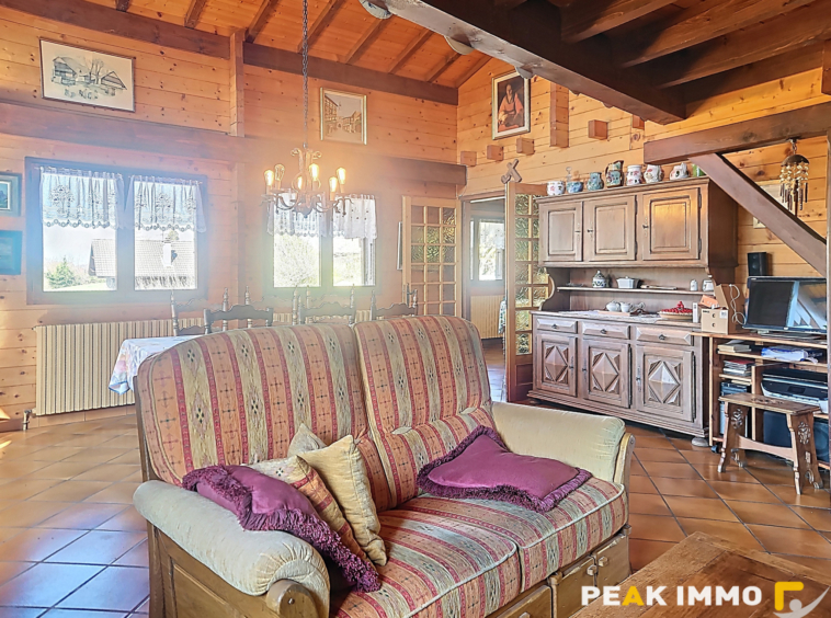 BONNE-SUR-MENOGE-Chalet 146 m2-terrain 1055 m2 sud- Studio i