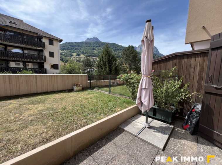 Sallanches T3 garage jardin et cave
