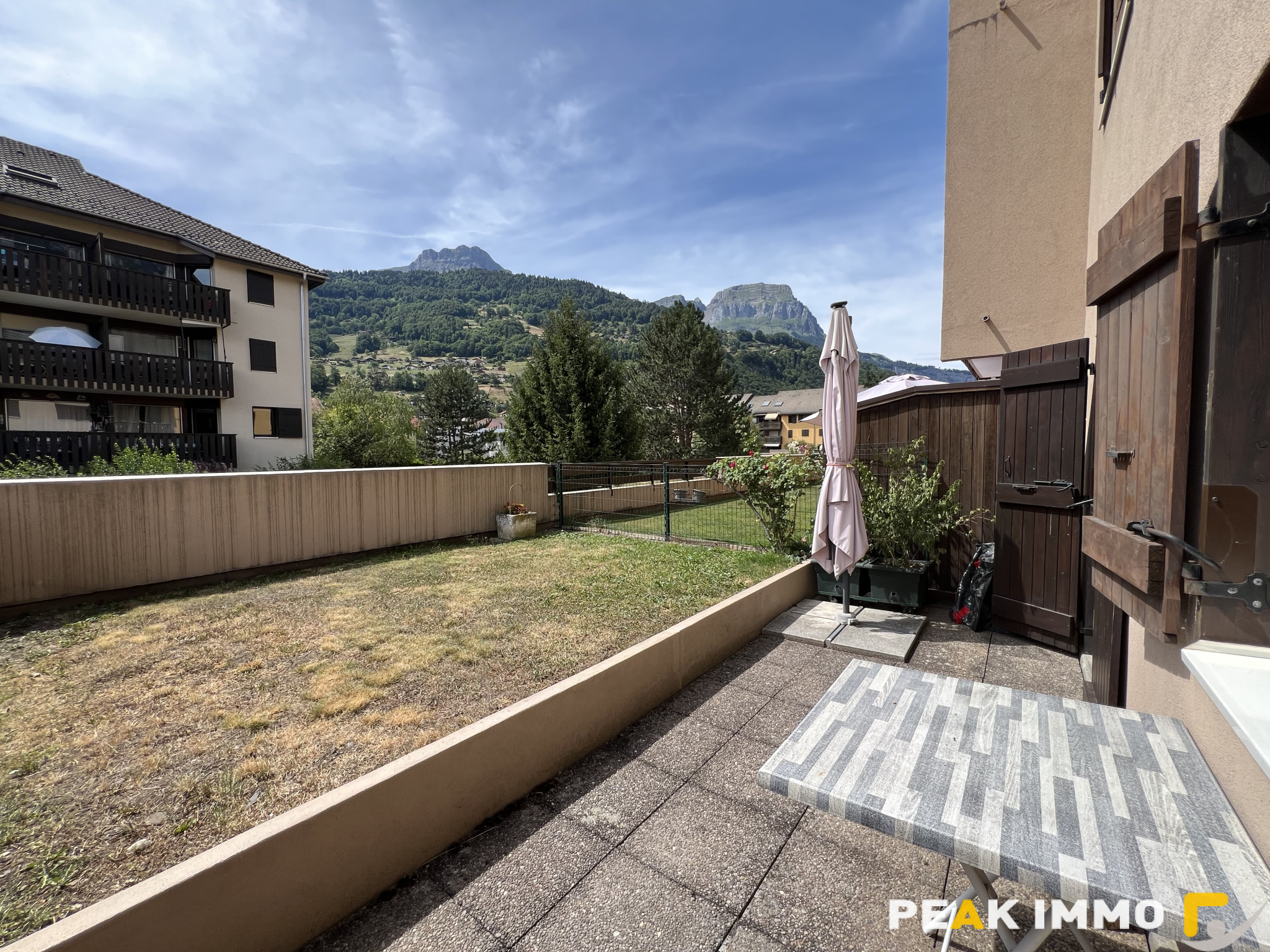 Sallanches T3 garage jardin et cave