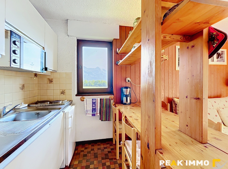 F2 + chambre cabine et alcôve - 36 m2 - Combloux