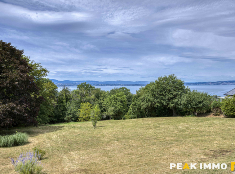 Villa d'architecte avec vue sur le lac Léman