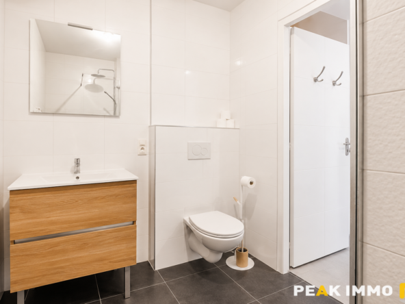 A VENDRE STUDIO MEUBLÉ EN REZ-DE-JARDIN AVEC GRAND GARAGE A