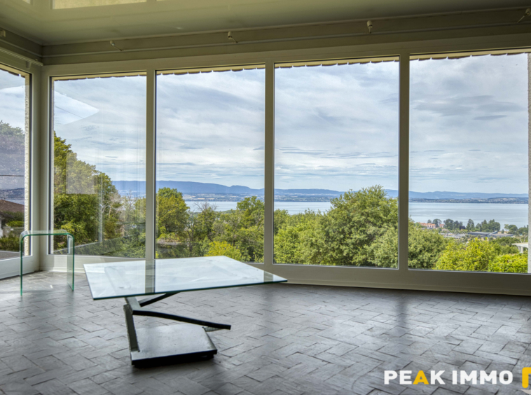 Villa d'architecte avec vue sur le lac Léman