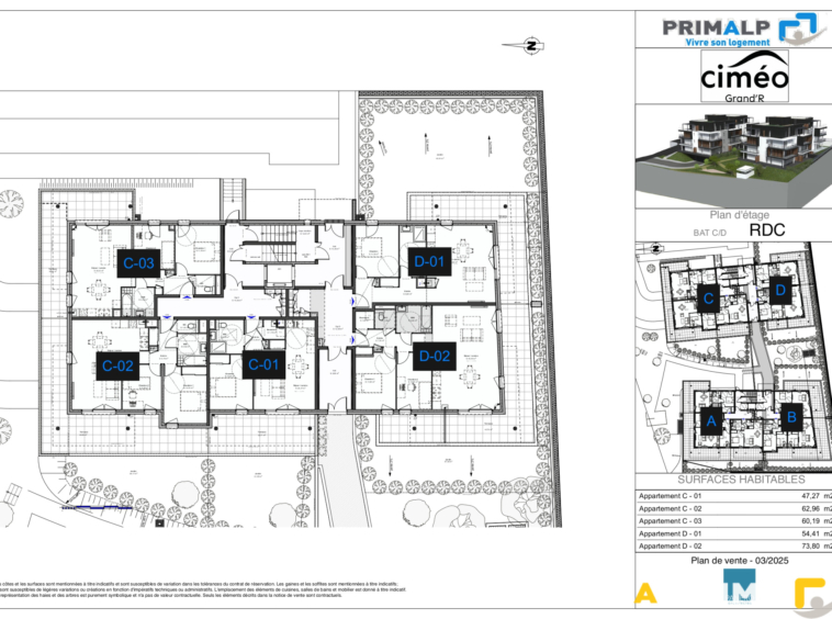 CIMEO - Appartement T3  avec terrasse