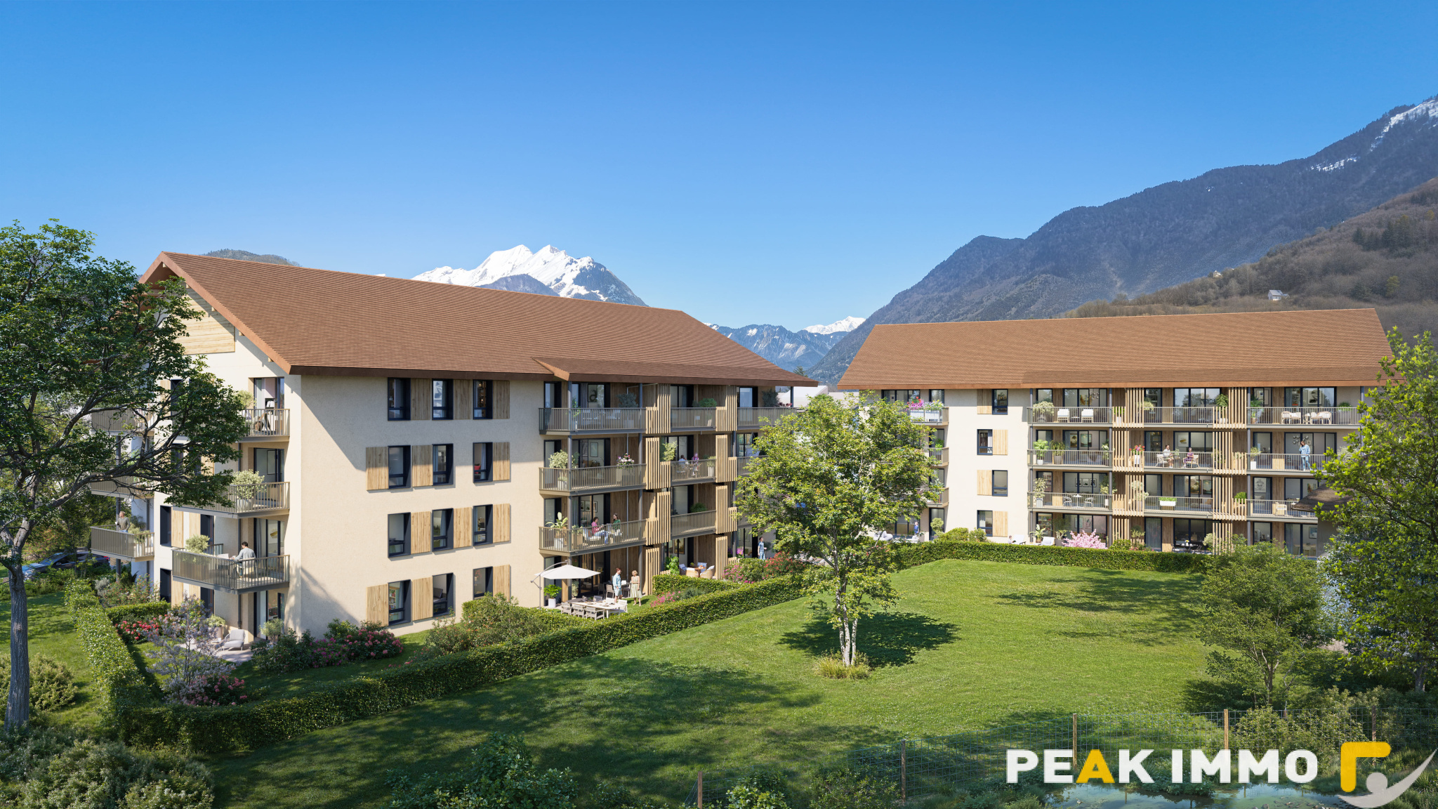 Neuf - T2 43.63 m2 - place de parking- FAVERGES Centre