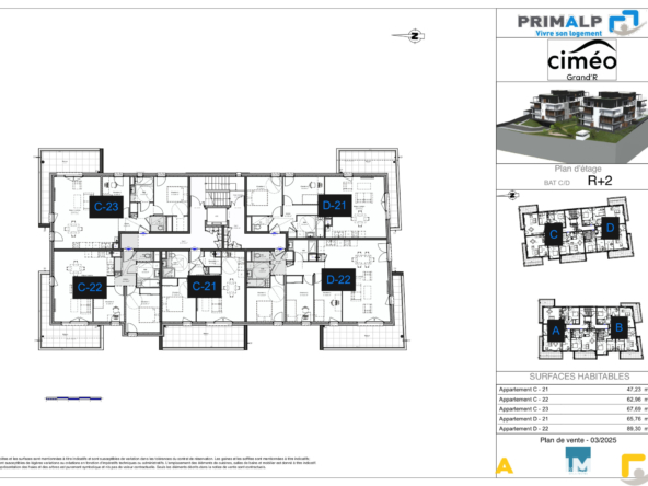 CIMEO - Appartement T3 avec balcon