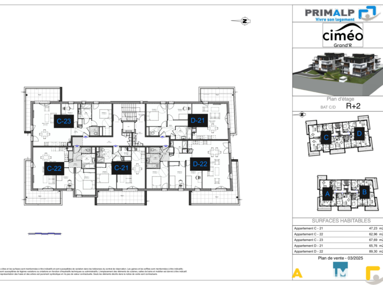 CIMEO - Appartement T3 avec balcon