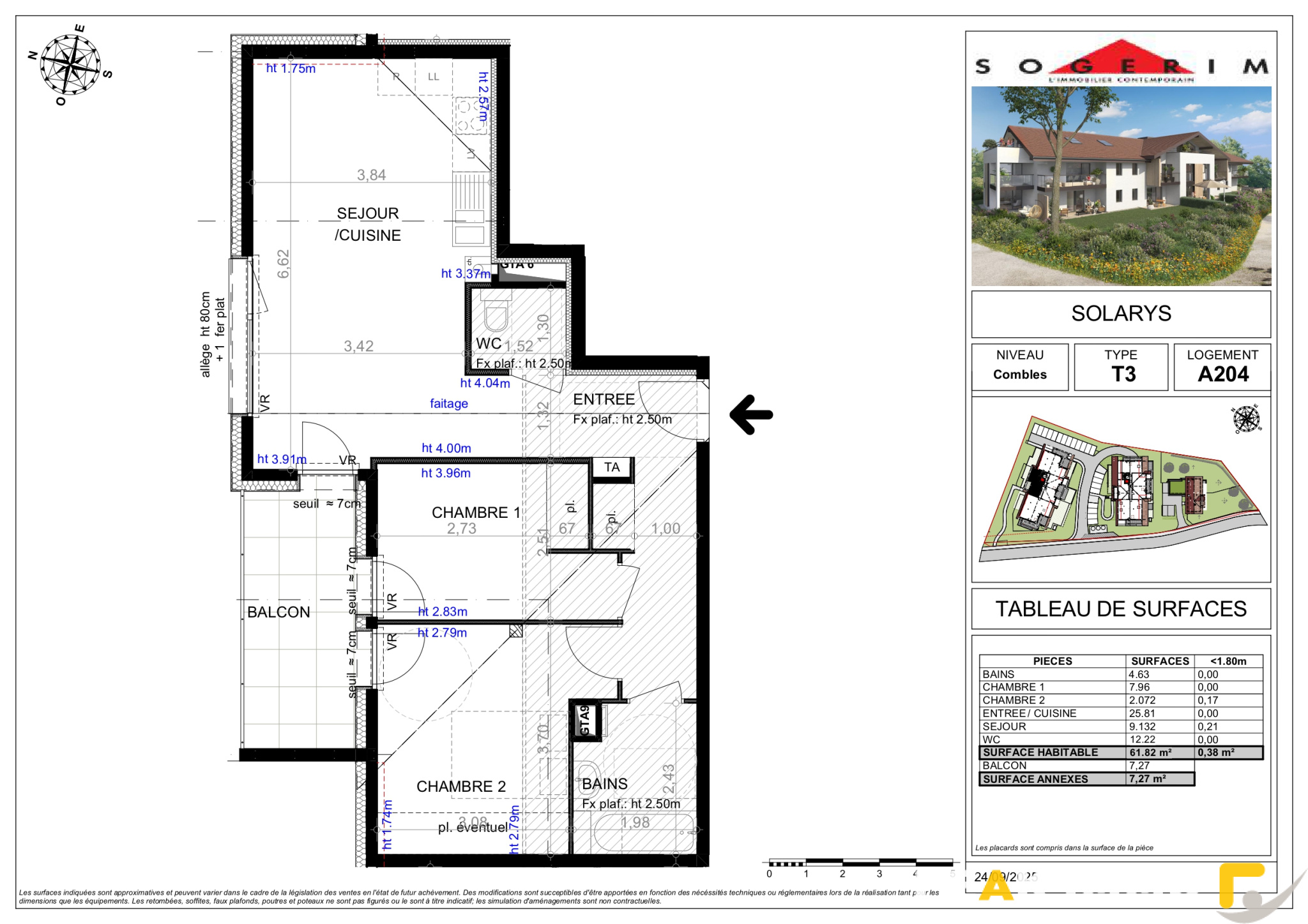LOGEMENT NEUF - Appartement T3 - 2ème étage