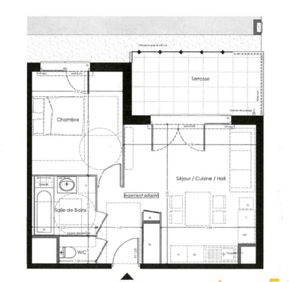Appartement 2 pièces 44,12m2 MARIGNIER